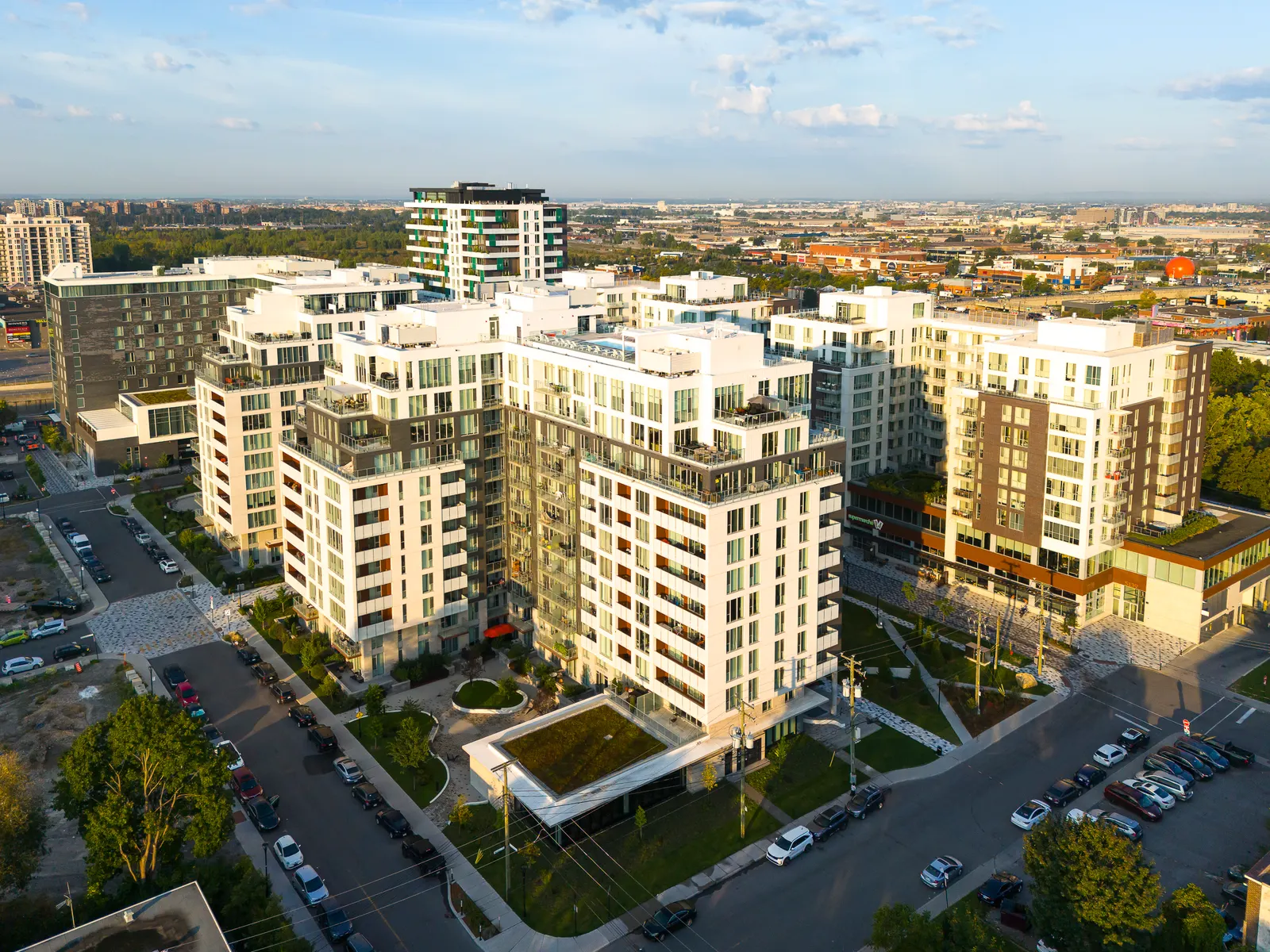 Projet Westbury, Montréal – image drone – Leroux+Cyr