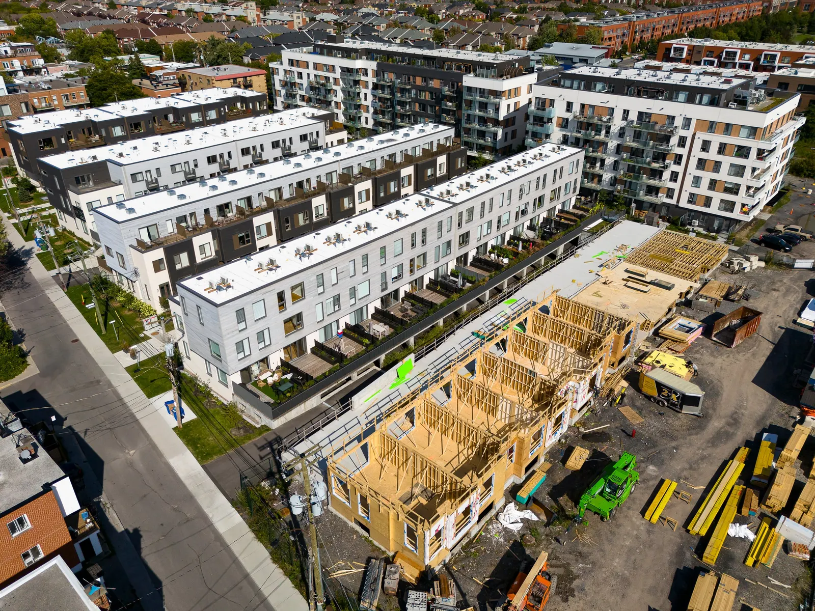TAK village, Montréal – image drone – Leroux+Cyr