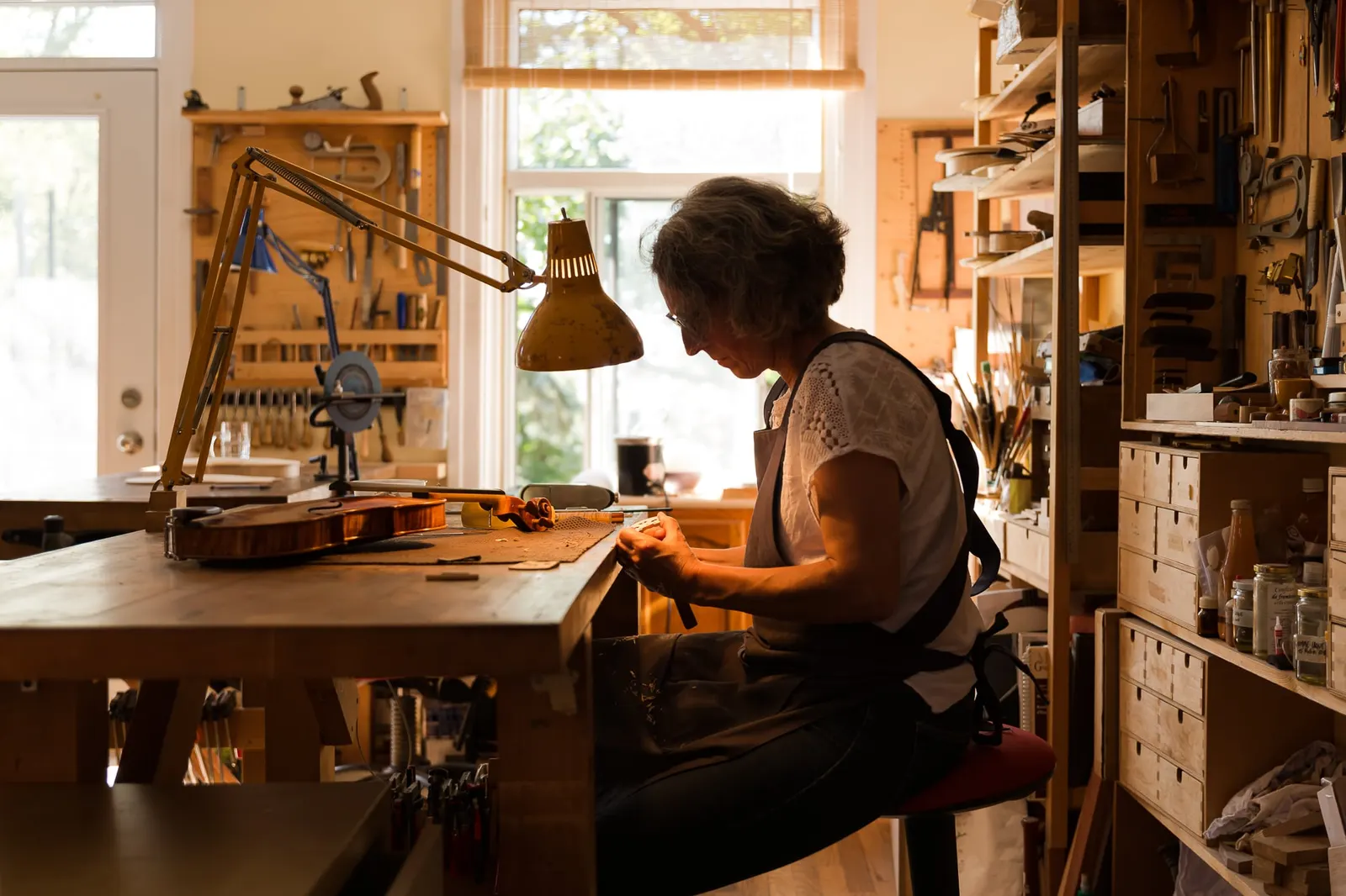 Photoreportage – atelier de la luthier Isabelle Wilbaux (4/8)