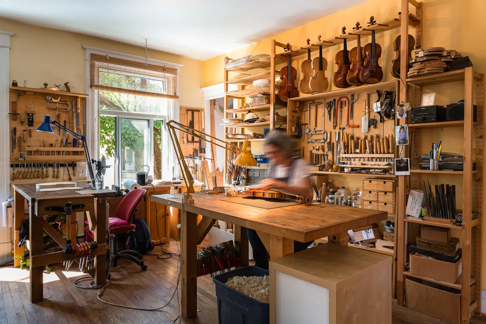 Photoreportage – atelier de la luthier Isabelle Wilbaux (7/8)